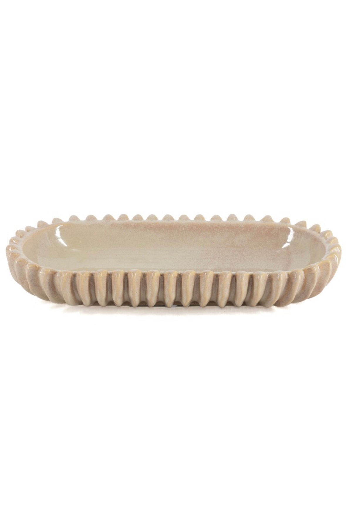Beige schaal